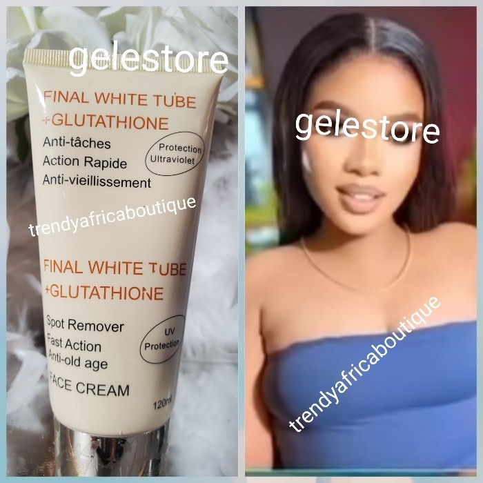Final White Tube, Glutathion Anti-aging Face & Body Cream With UV Protect 120ml