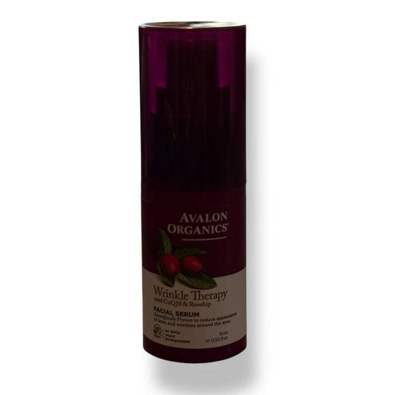 Avalon Organics Facial Serum, Wrinkle Therapy with CoQ10 & Rosehip 0.55 Oz New gallery