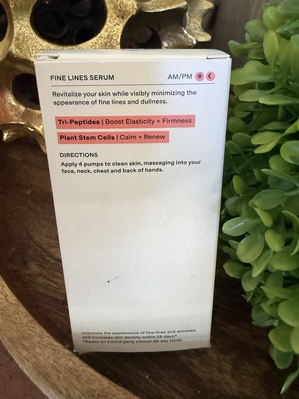 CLEARSTEM Bounceback Fine Lines + Radiance Serum 1.35oz 40mL NIB Peptide gallery
