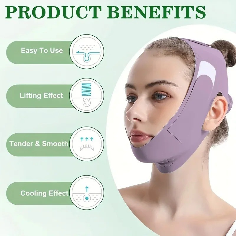 Graphene V-Shape Face Lift Band Adjustable Double Chin Reducer gallery