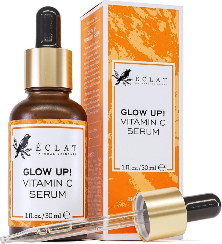 ECLAT Glow Up Vitamin C Serum Brightening Facial Serum 1oz