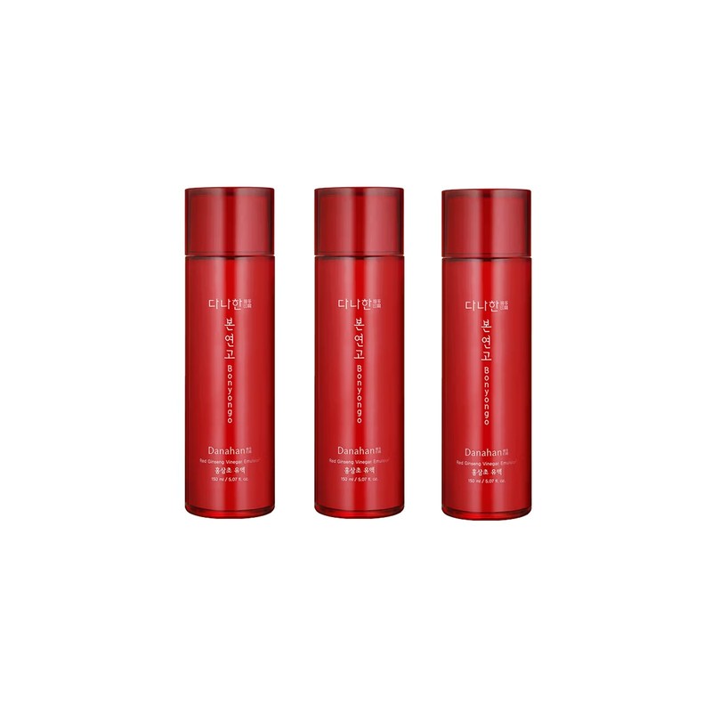DANAHAN Red Ginseng Vinegar Emulsion 150ml x 3 | Korean Skincare K-beauty