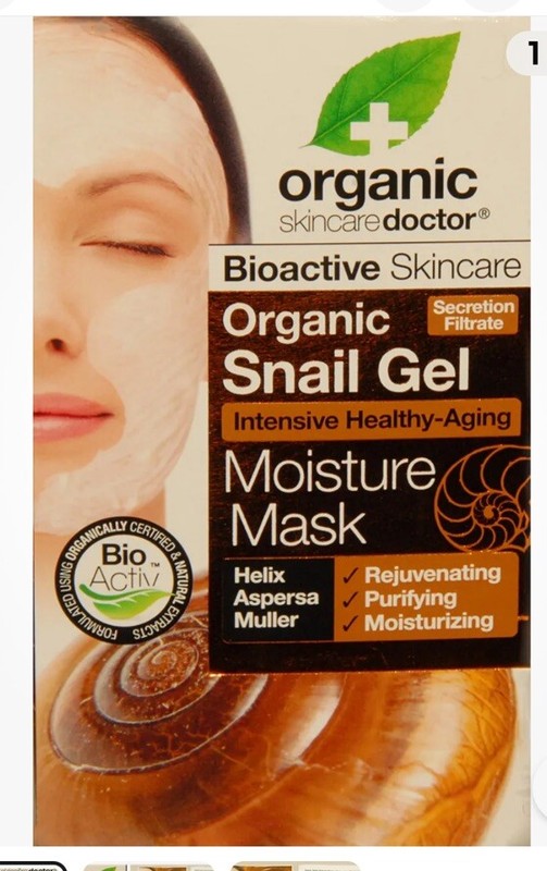 ORGANIC DOCTOR – Bioactive Revitalizing SNAIL GEL – MOISTURE MASK .34 oz 5 Pack