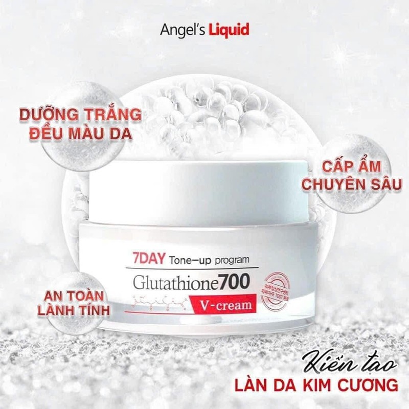 Angel’s Liquid 7 Day Whitening Program Glutathione 700 V-Cream 30ml K-Beauty