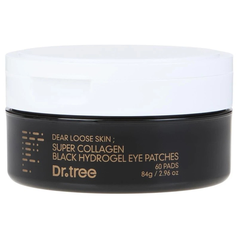 The Beauty Spy Dr. Tree Super Collagen Black Hydrogel Eye Patches 60 Pads Sealed