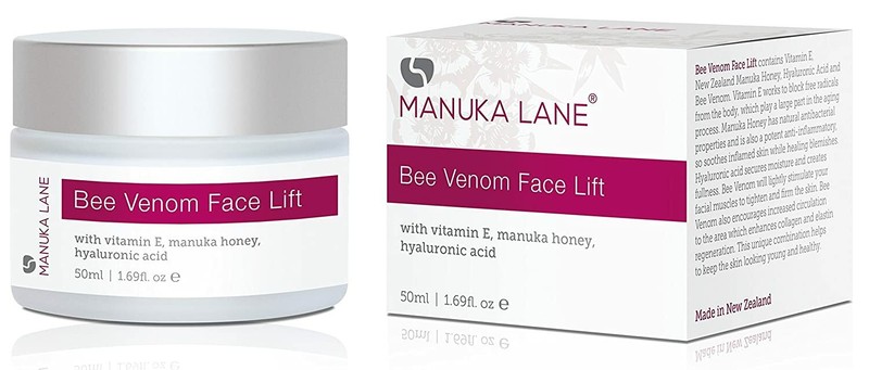 Natural Bee Venom Face Lift Treatment Cream with Active Manuka Honey & Bee Venom