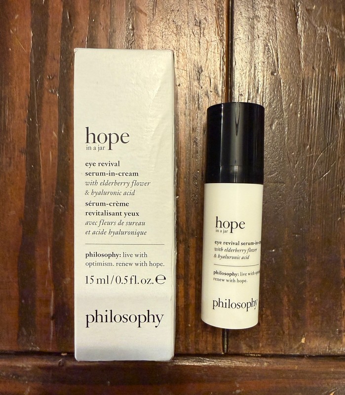 Philosophy HOPE in a jar Eye Revival Serum in Cream .5 Oz new open box