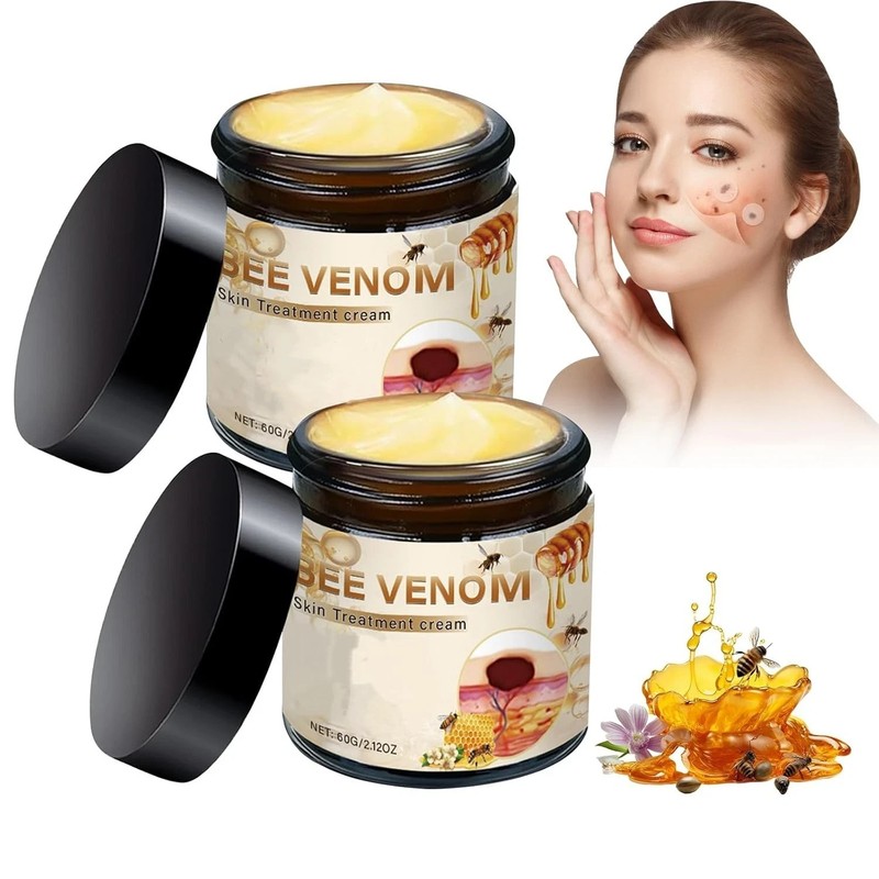 2 Count Bee Venom Skin Treatment Cream, Bee Venom Comprehensive Skincare Cream
