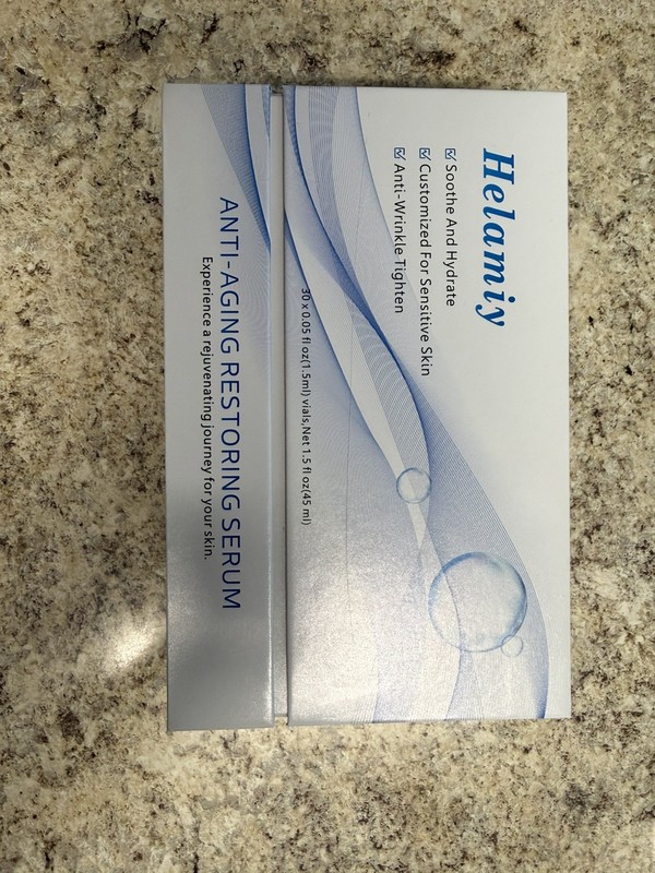 Helamiy Anti-Aging Restoring Serum Niacinamide Hyaluronic Acid Sensitive 1.5oz gallery
