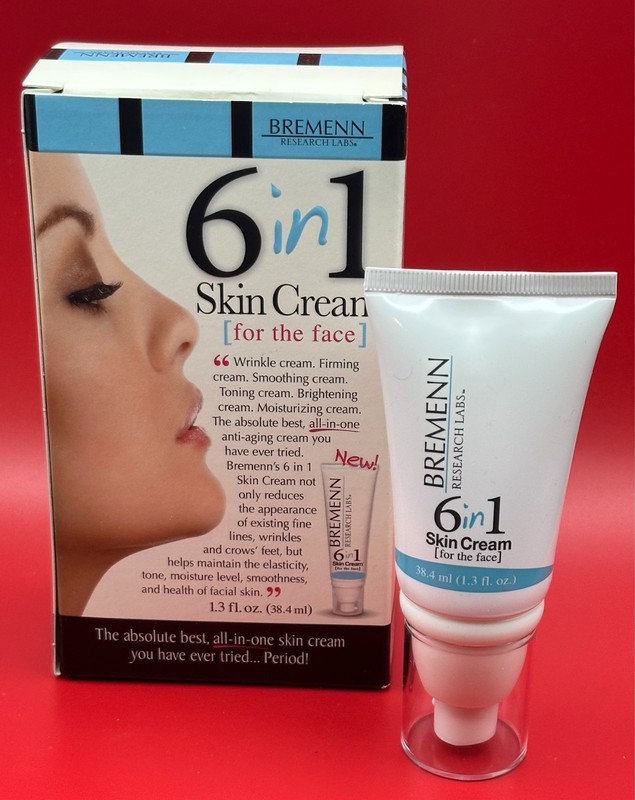 Bremenn 6 in 1 Skin Cream for Face 1.3 oz Anti-Aging Wrinkle Firming NEW Boxed gallery
