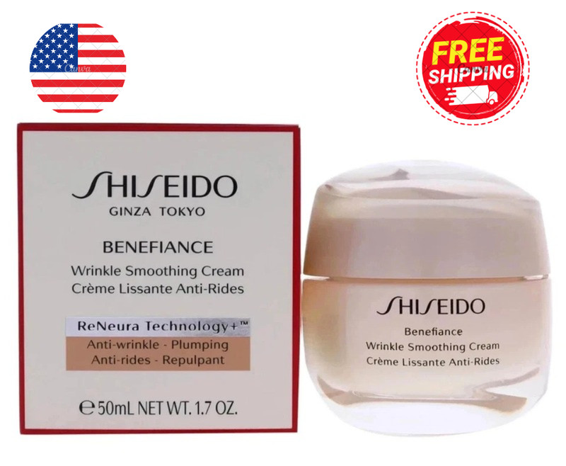 Shiseido Benefiance Wrinkle Smoothing Cream 1.7oz New with box Free shipping US