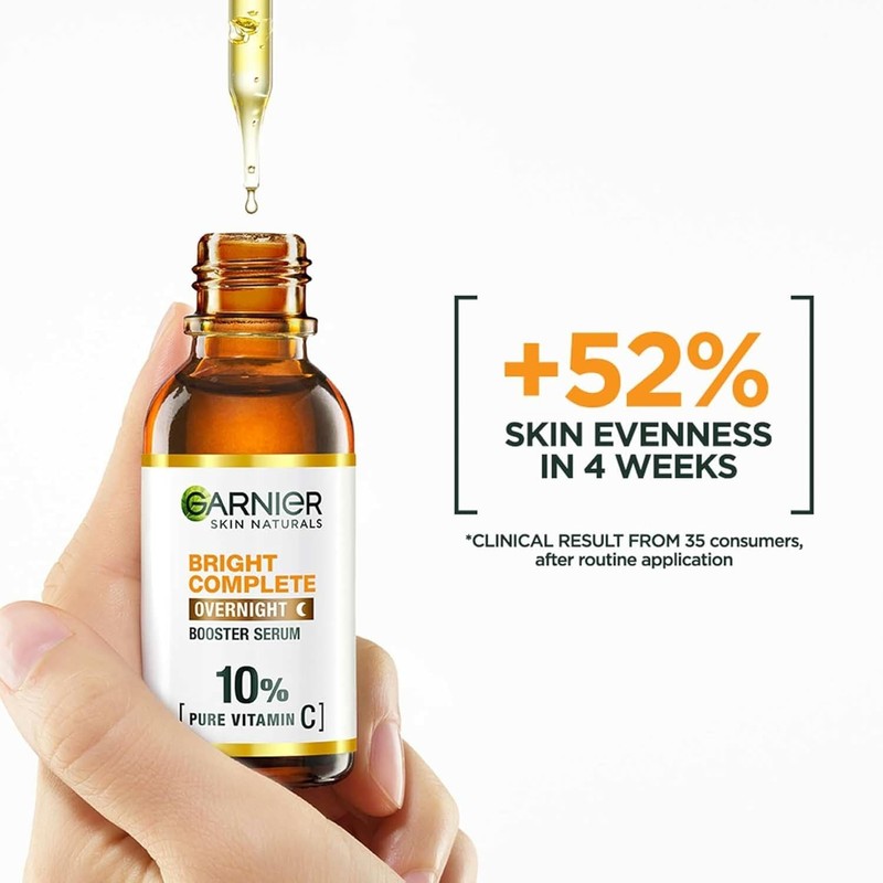 Garnier Bright Complete Night Vitamin C Serum 15ml Skin Care Free Shipping gallery