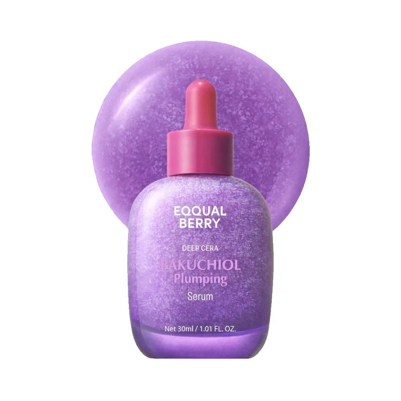 EQQUALBERRY Bakuchiol Vitamin Serum 30ml Plumping Brightening Face Care Serum