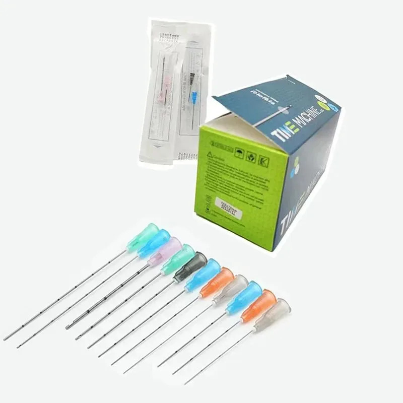 5/10pcs 18G-30g 38-50-70mm Blunt Tip for Fillers Micro Cannula with Puncture gallery