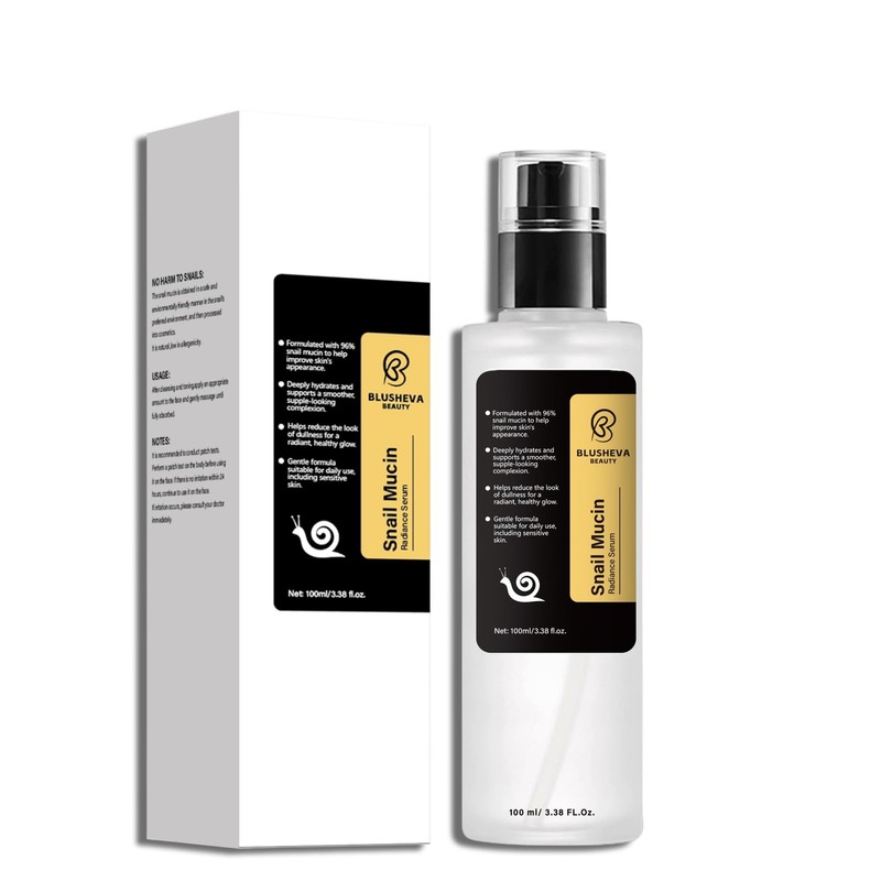 Snail Mucin Radiance Serum 96% Snail Filtrate Hydrating & Anti-Aging Face Ser…