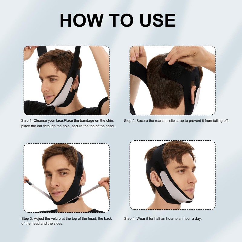 V Line Mask Double chin reducer Strap Eliminator Remover Prevent Sagging Shap... gallery