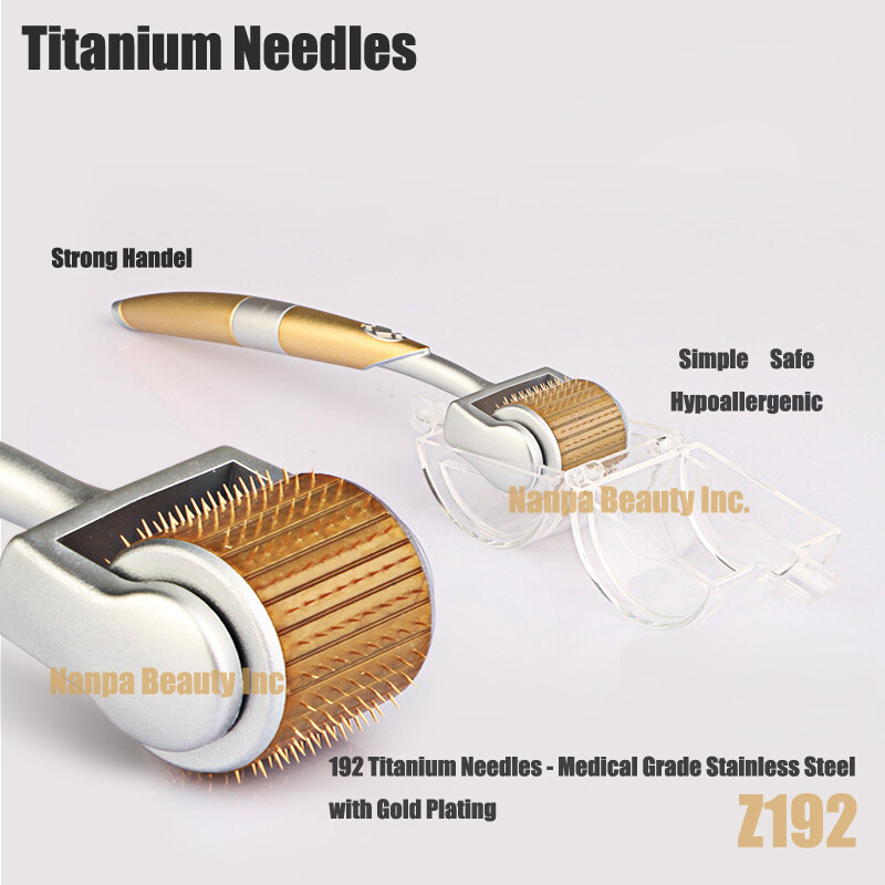 192 pins Titanium Derma Roller Skin Care Anti Acne Scars Wrinkles 0.25 - 2.5 mm gallery