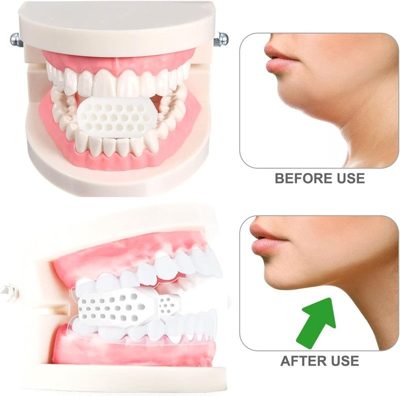 Compact Jaw Trainer with 6 BPA-Free Silicone Tablets - Tone & Slim Your Face gallery