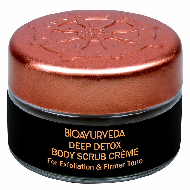 BIOAURVEDA Deep Detox Body Scrub Cream with Green Tea | Face and Body 20GM