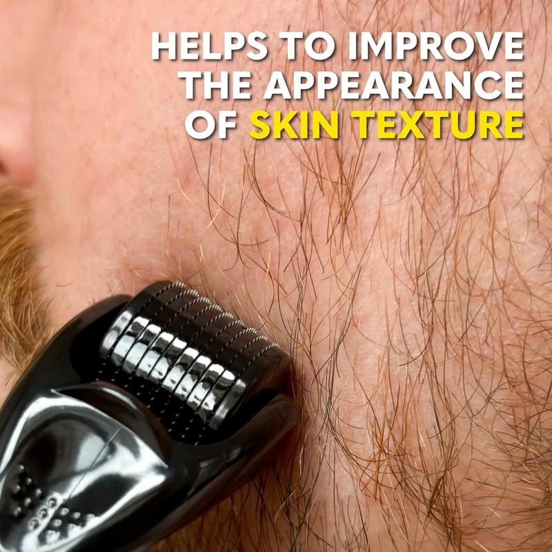 The Beard Club Derma Roller for Face, Body and Scalp - Microneedling Roller for gallery