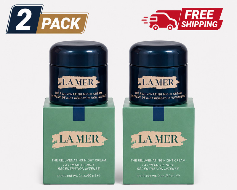 2 PACK La Mer The Rejuvenating Night Cream 2 fl. oz/60ml factory Sealed Pack NIB