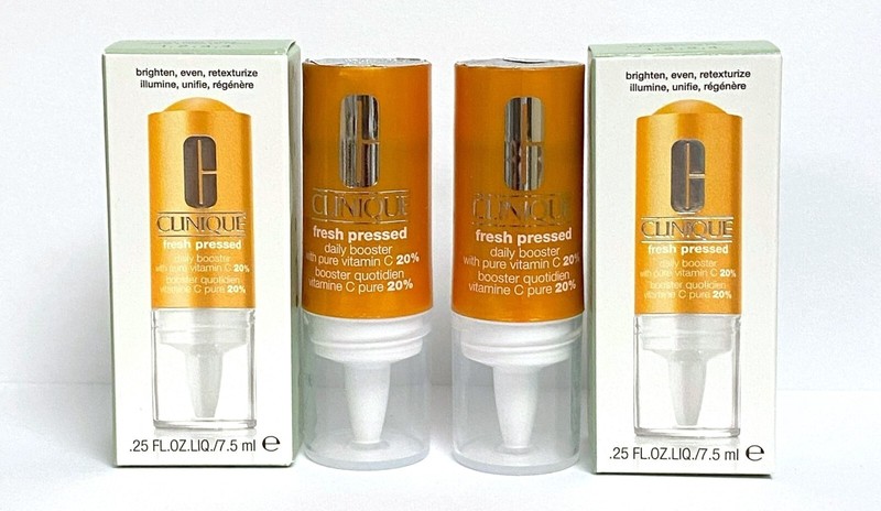 Lot of 2 Clinique Fresh Pressed Daily Boost w/Pure Vitamin C 20%, 0.25oz ea NIB gallery