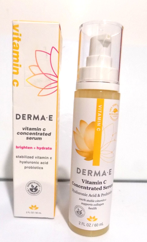 Derma E Vitamin C Concentrated Serum Hyaluronic Acid 2 fl oz EXP. 3/27