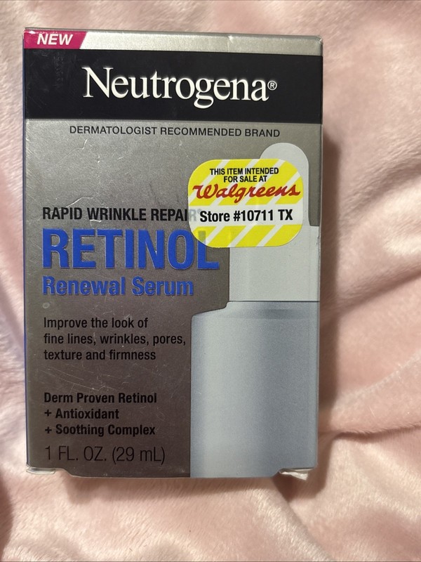 Neutrogena Rapid Wrinkle Repair Retinol Renewal Serum 1.0 fl oz New Sealed Boxed