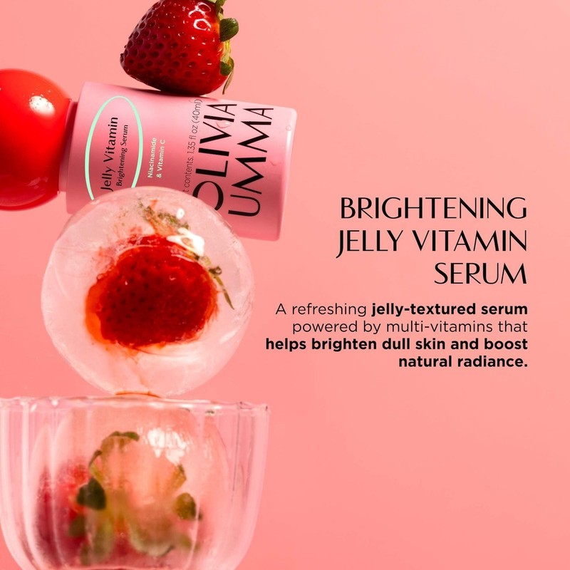 OLIVIAUMMA Jelly Brightening Serum with Vitamin C and Niacinamide, 1.35 oz gallery