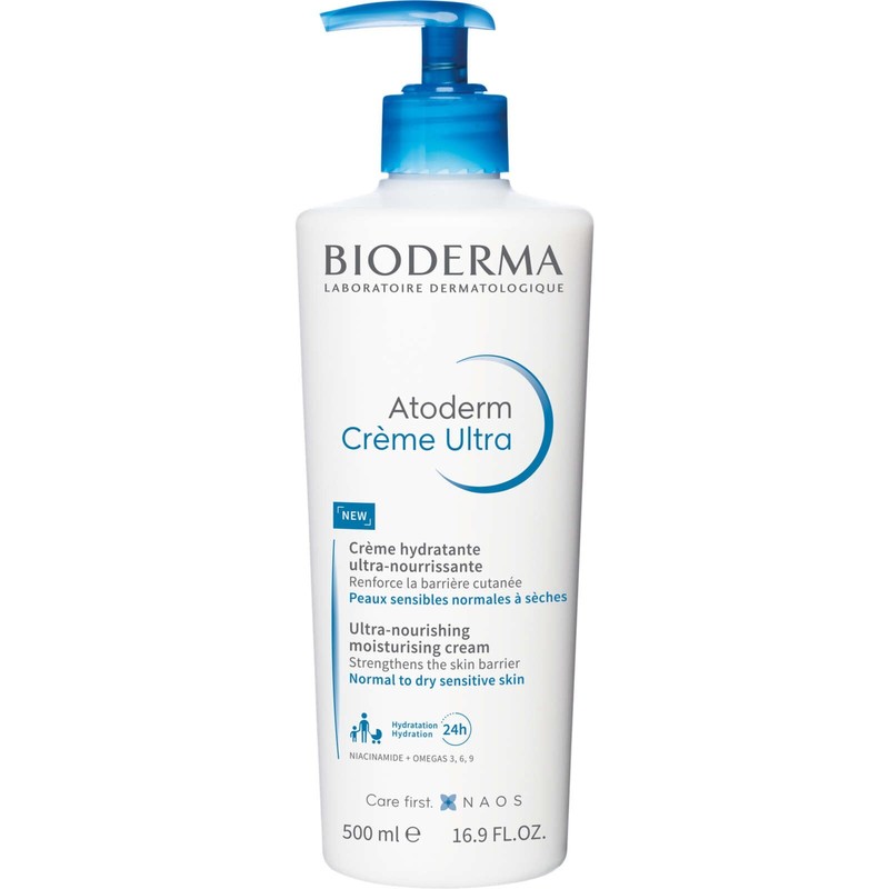 Bioderma Atoderm Cream Ultra Nourishing Moisturizing Normal Dry 500ml NEW