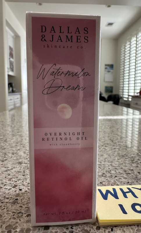 Dallas & James Watermelon Dream Overnight Retinol Oil 1oz/30mL FULL SZ EXP 8/28