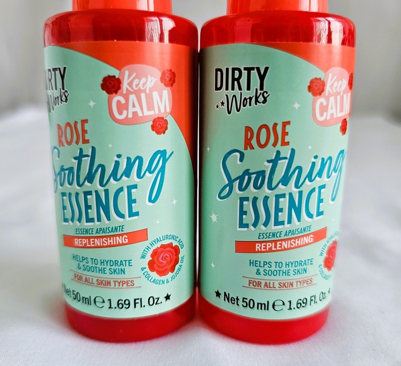 Dirty Works Rose Soothing Essence Hyaluronic Acid Set of 2 - 1.69 fl oz each gallery