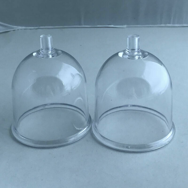 1 Pair 9cm Plastic Cupping Cup Resuable Replace Cups For Vacuum Beauty Machine