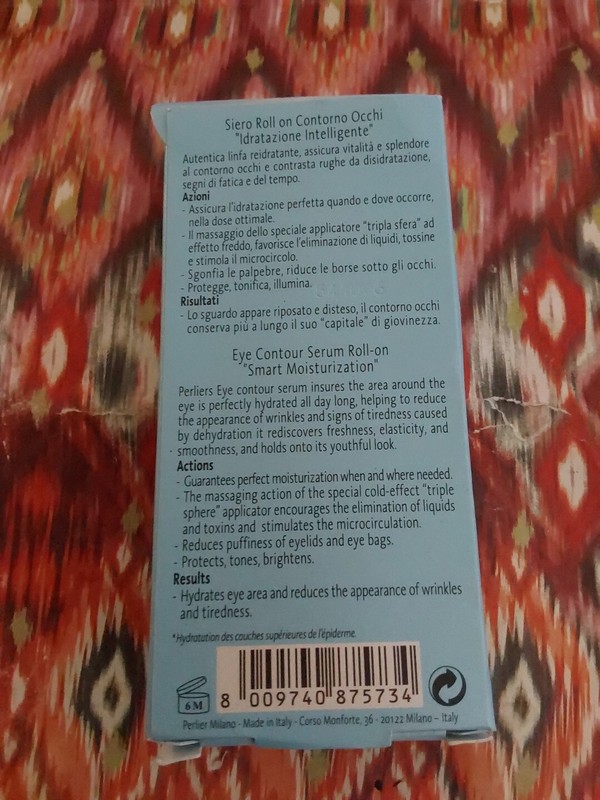 Perlier Regenovive Hydro-Zone Eye Contour Serum Roll On .33oz New Box Was Open gallery