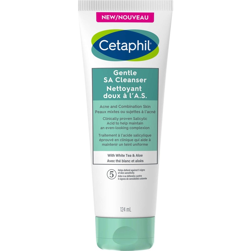 Cetaphil Gentle Salicylic Acid Cleanser Acne Combination Skin Clinic 124ml NEW