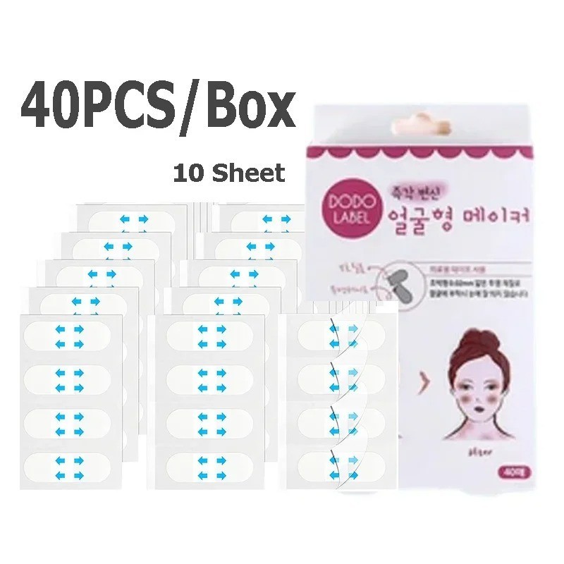 V Lift Face Tape Sticker Invisible Chin Lift Slim Face Tightening Patch