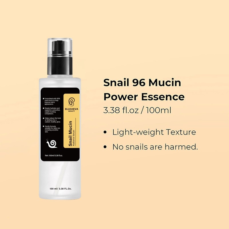 Snail Mucin Radiance Serum 96% Snail Filtrate Hydrating & Anti-Aging Face Ser... gallery