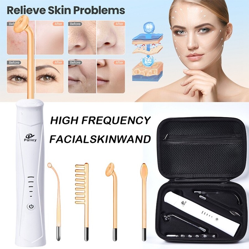High Frequency Machine, Portable Handheld Facial Wand Skin Tightening Wrinkles gallery