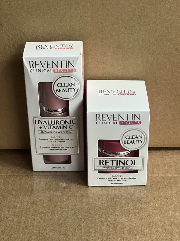 Reventin Clinical Results Hydrating Face Serum Hyaluronic & Retinol Cream DUO