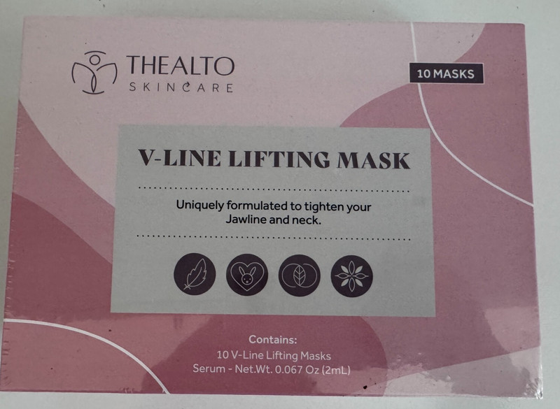 Thealto V-Line Chin Lifting Mask Anti-Sagging Revitalizing 10-Pack Sealed