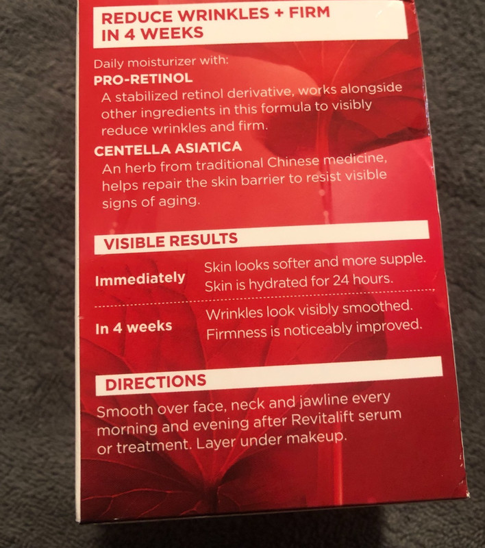 New Loreal Anti-Wrinkle + Firming Moisturizer 1.7oz Hydrate Smooth Retinol gallery