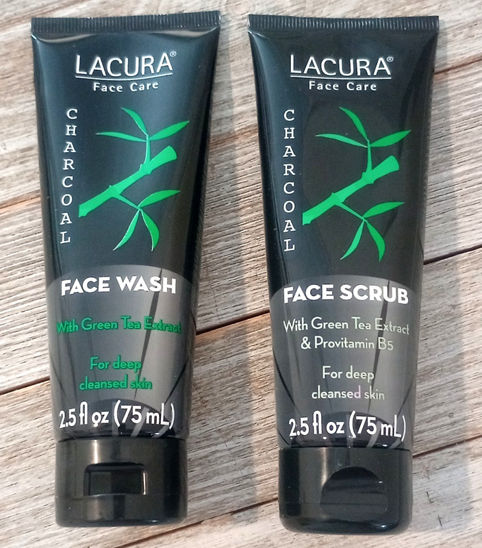 Lacura Face Care Kit Charcoal Face Wash & Face Scrub For Deep Cleansed Skin