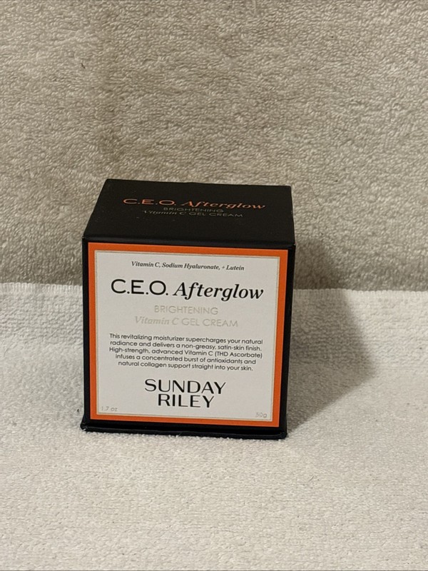Sunday Riley C.E.O. Afterglow Brightening Vitamin C Gel Cream 1.7 fl oz NIB