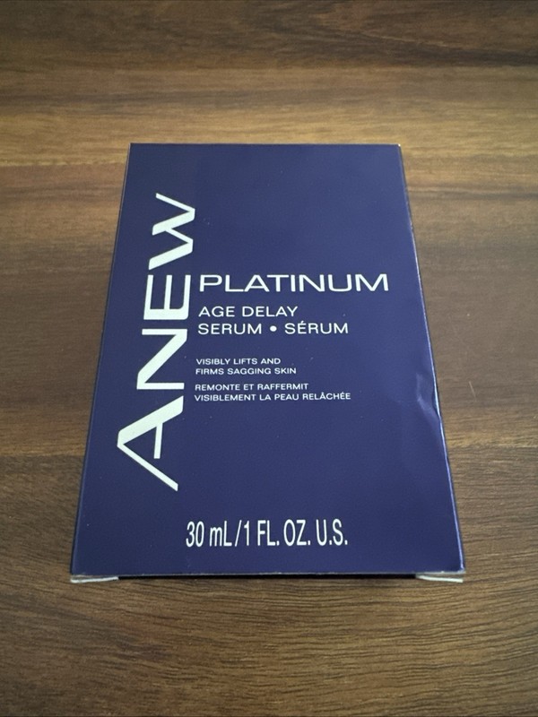 AVON Anew Platinum Age-Delay Serum Full Size New Free Shipping 30ml/1fl oz.