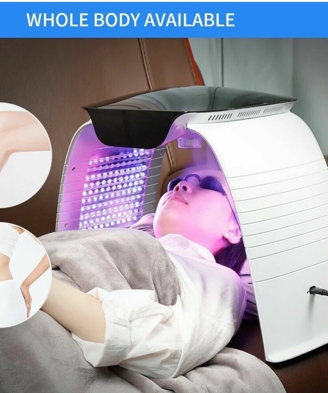 7 Colors LED Steam Facial Skin Care Photon PDT Rejuvenation Cold Nano Hydration