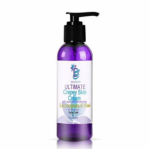 Ultimate Crepey Skin Cream «Lemongrass & Kiwi Scent» for Dry, Aging,Damaged Skin