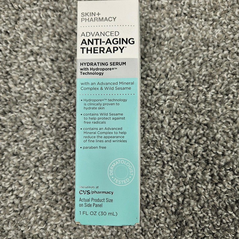 Skin+Pharmacy Advanced Anti-Aging Therapy Hydrating Serum 1 Oz Moisturizer Women