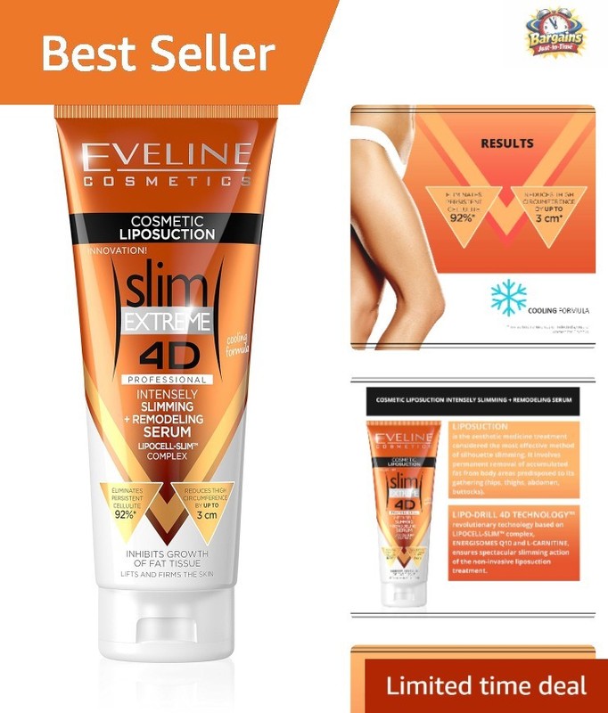 Eliminate Cellulite with Eveline 4D Liposuction Body Serum – 250ml Firming Gel