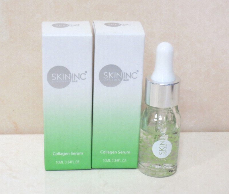 SKIN INC SUPPLEMENT BAR COLLAGEN SERUM 0.34 OZ BOXED LOT OF 2