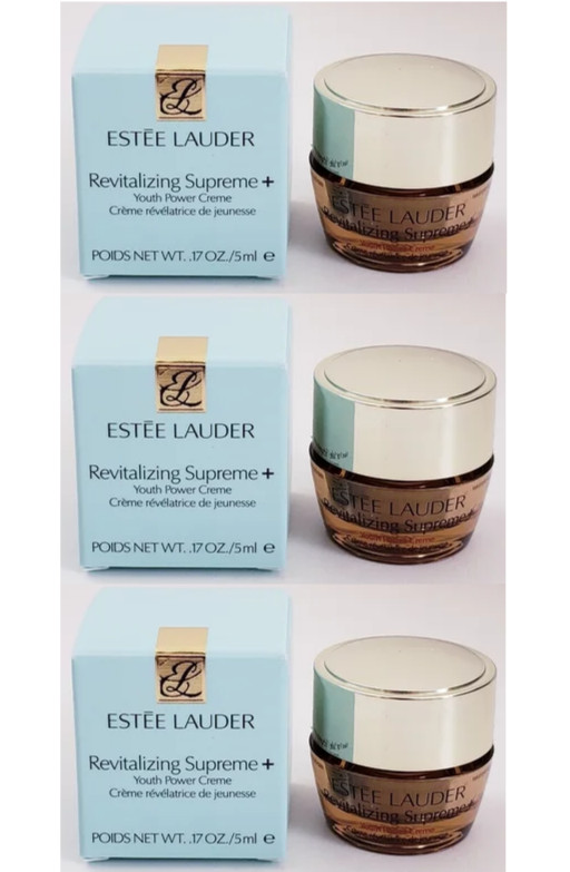 3*0.17 oz/5ml Estee Lauder Revitalizing Supreme+ Youth Power Creme/Cream NIB